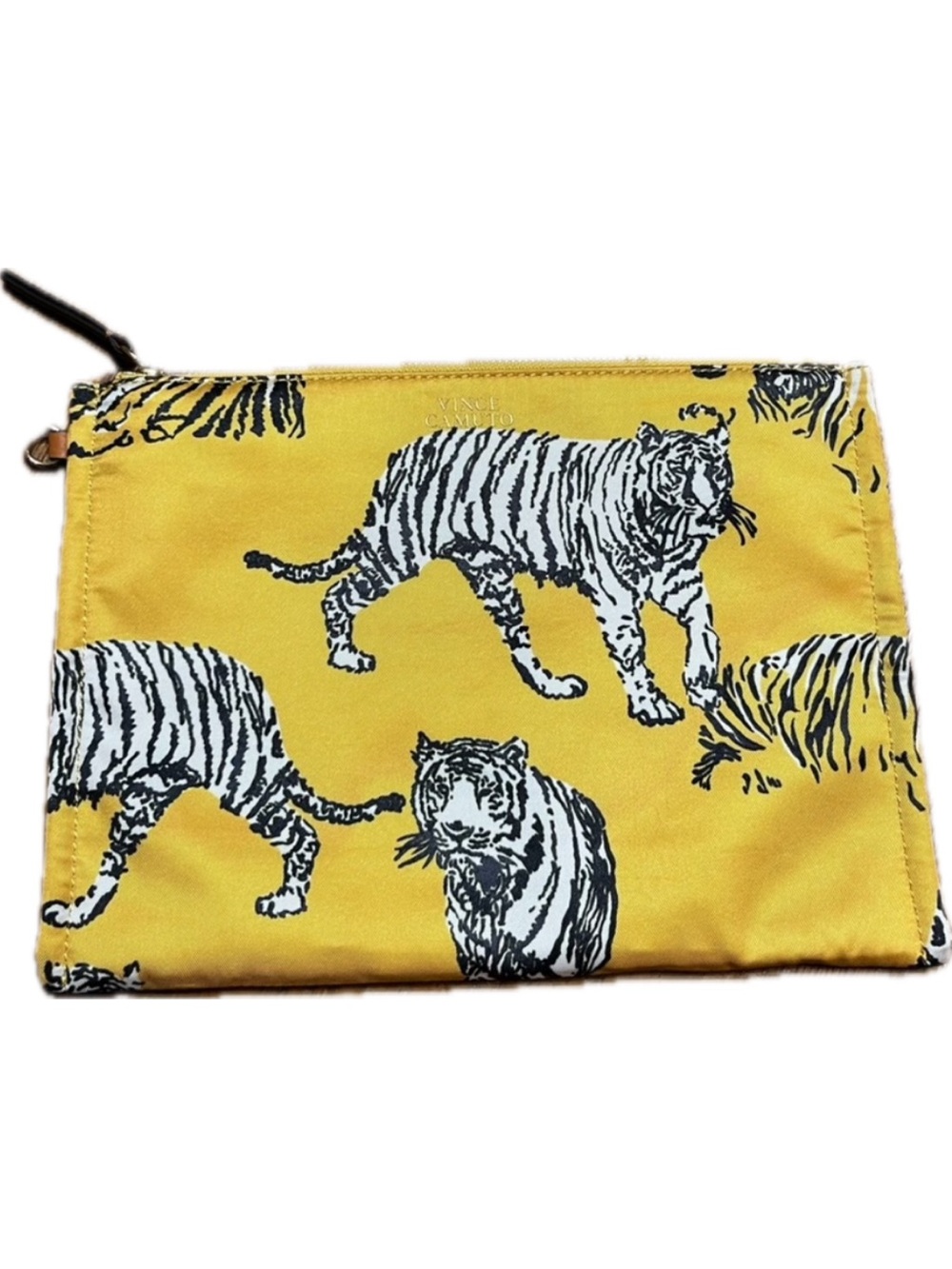 Vince Camuto Dandelion Collection Tiger Print Zipper Clutch